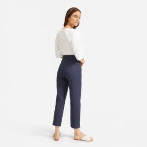 Everlane High-Waist, Straight Leg Crop in Navy
